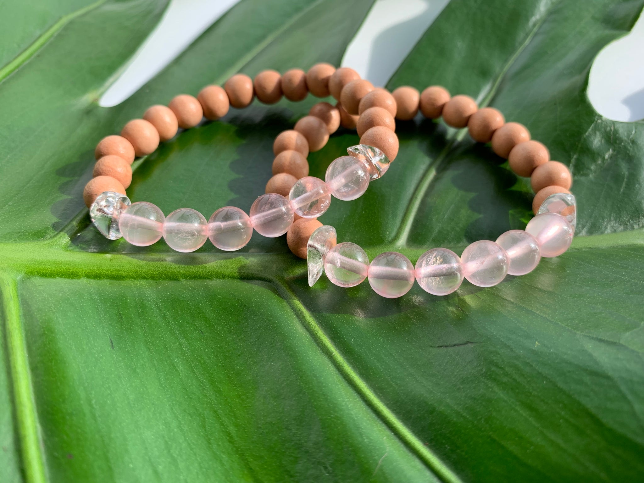 Rose Quartz Bracelet with Aromatherapy Lava Beads – Dermavitality